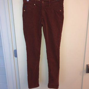 AG Adriano Goldschmied the Legging super skinny corduroy jeans 26R NWOT